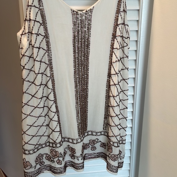 Rahi Cali Beaded Tank, Size Small - Picture 4 of 4